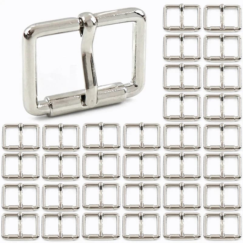 5 pz 10-38mm borsa in metallo fibbie cintura fibbia ad ardiglione regolatore chiusura borsa tessitura cursori a rulli gancio passanti accessori hardware fai da te