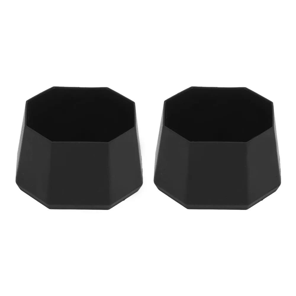 2 Pieces Hood Terminal for Tennis Rack in ABS Black Large, Spare Cover for Tennis Rackets and Pickleball Paddle