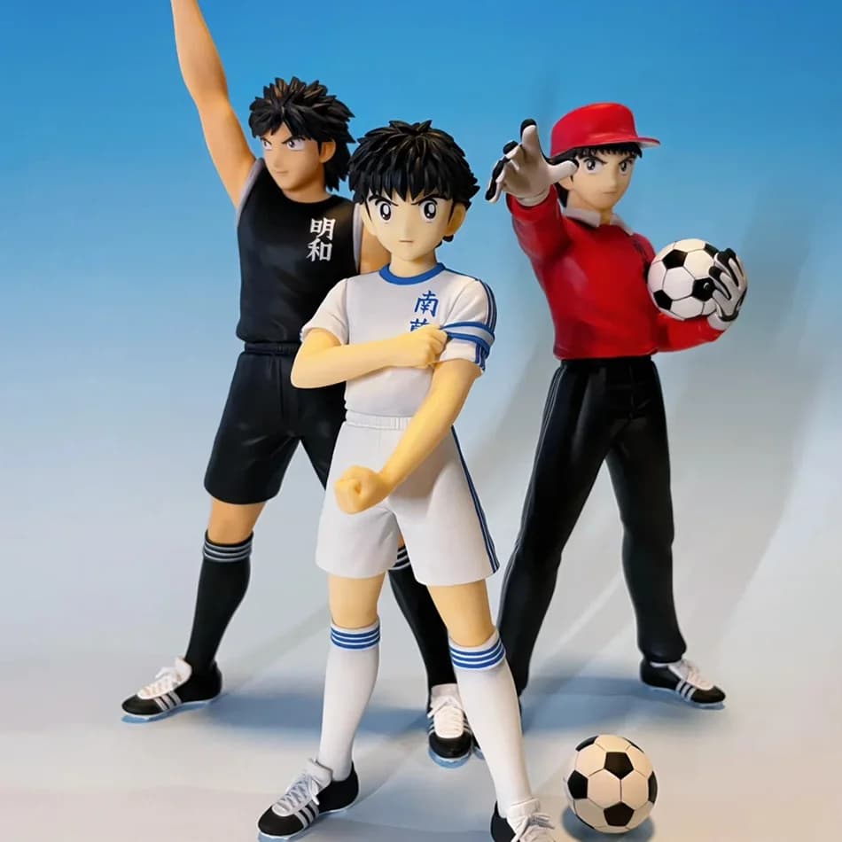 Nuove Action Figure di Captain Tsubasa: Ozora Tsubasa, Hyuuga Kojirou/Wakabayashi Genzou, Modellini da Collezione
