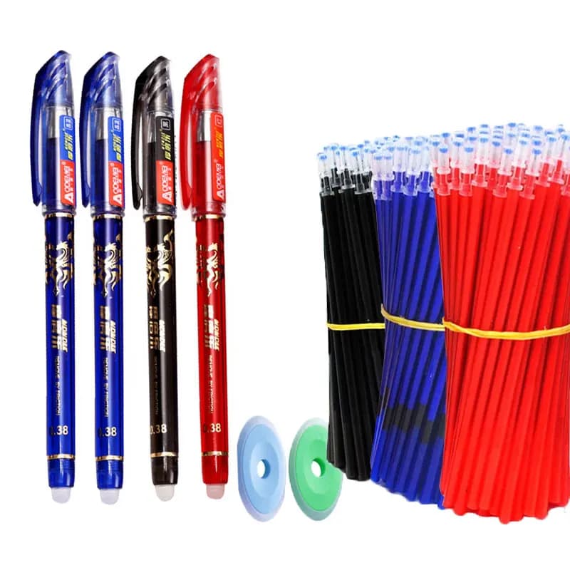 26 pezzi/set Penne cancellabili Kawaii da 0,5 mm, penne gel impermeabili, articoli di cancelleria per la scuola, forniture per scrittura per quaderni, ufficio, studenti