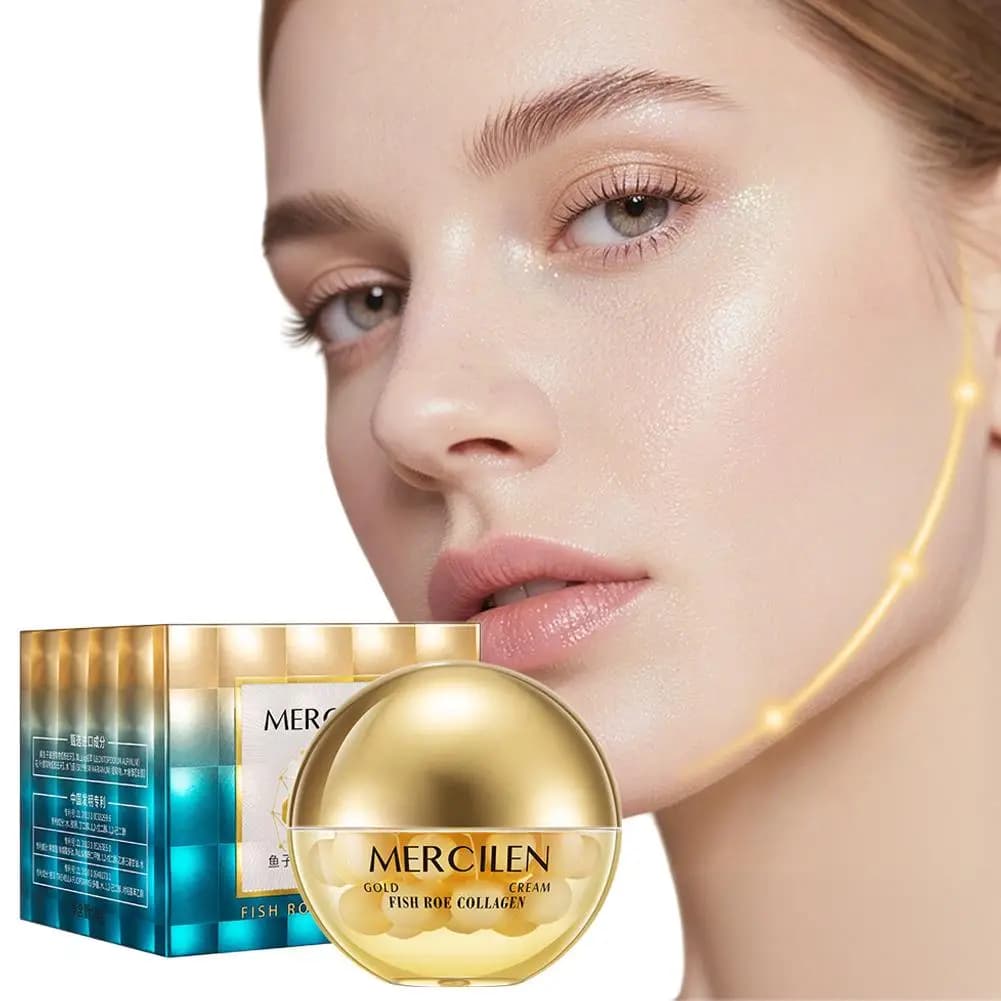 1/2/3/5 pz Crema Viso Idratante al Collagene e Oro 70g Rassodante, Riduce i Pori, Lenitiva, Cura della Pelle