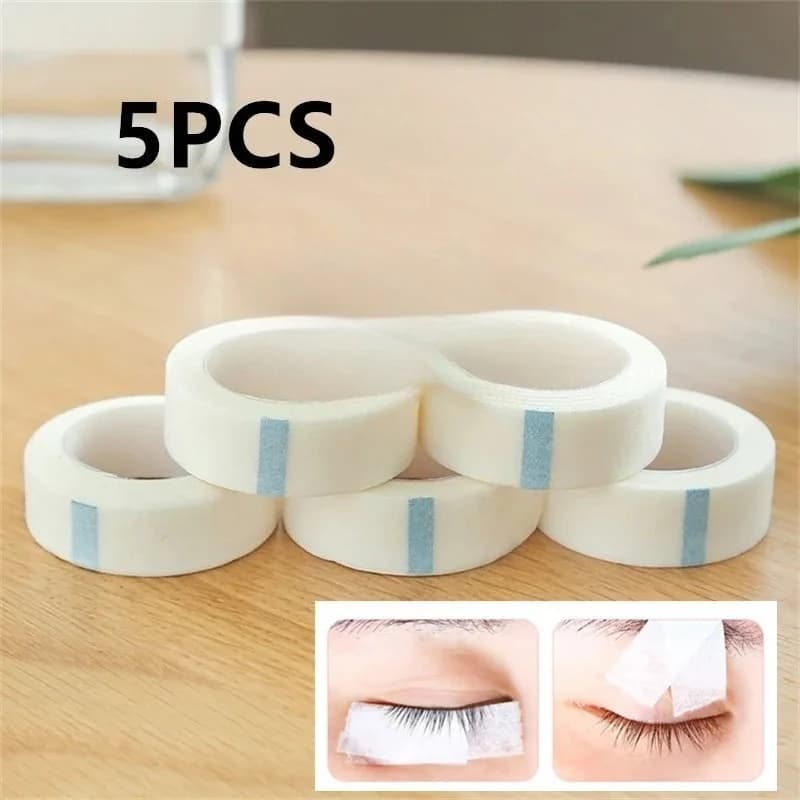 New5/10PCS White Ribbon Eye Eyelashes Finte Patch Breathable Medical Card Ribbons Extension of Eyelashes Lint Palpebra Wall decal 9M * 1.25CM