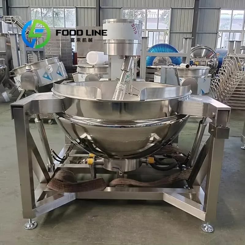Customized Electric Steam Heating Fully Automatic Coated Ketchup Maker Ketchup Maker Food Plant Sauce
