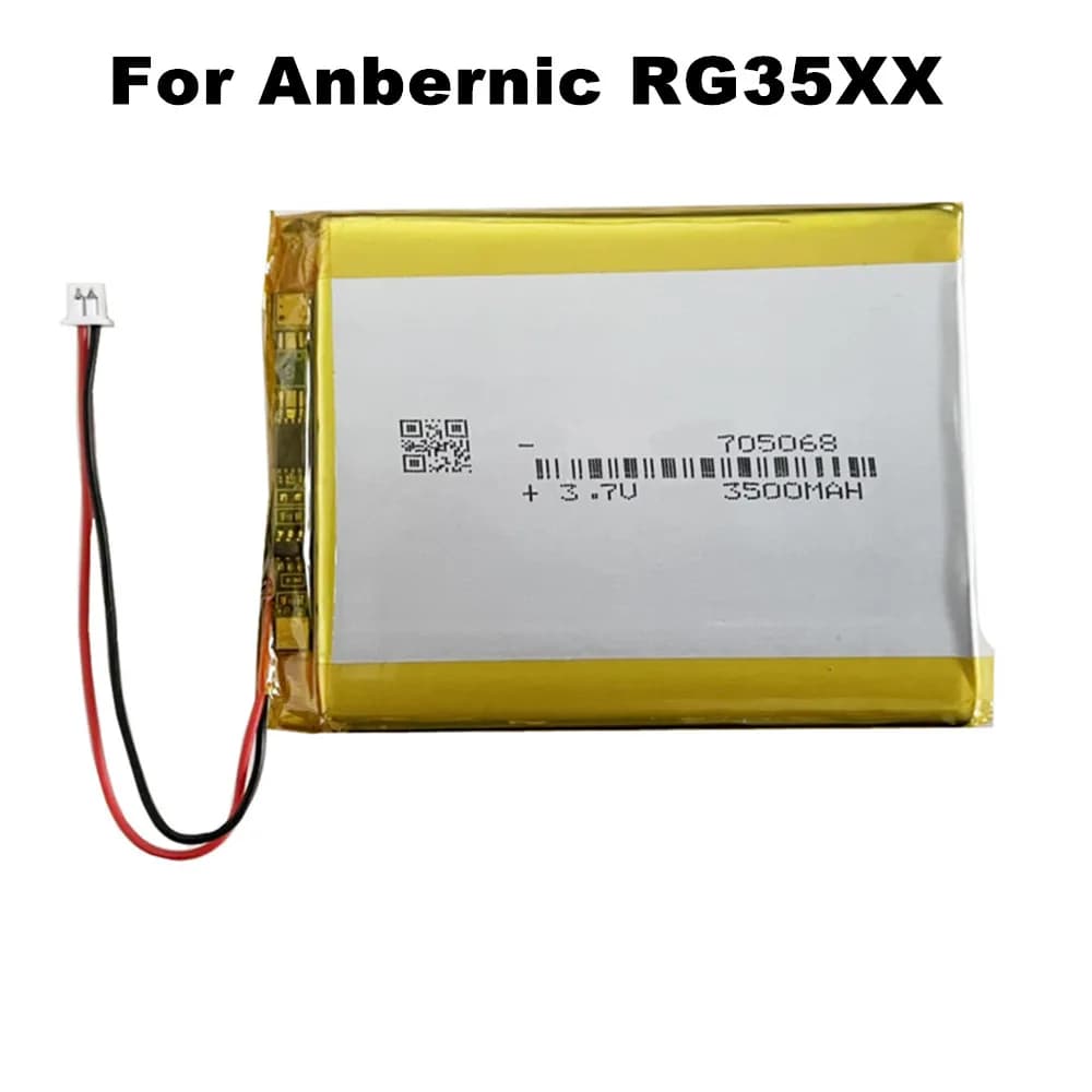 3.7V 3500mAh 705068 1.25mm batteria ai polimeri di litio per Anbernic RG35XX Console di gioco palmare PDA Tablet PC prodotti digitali
