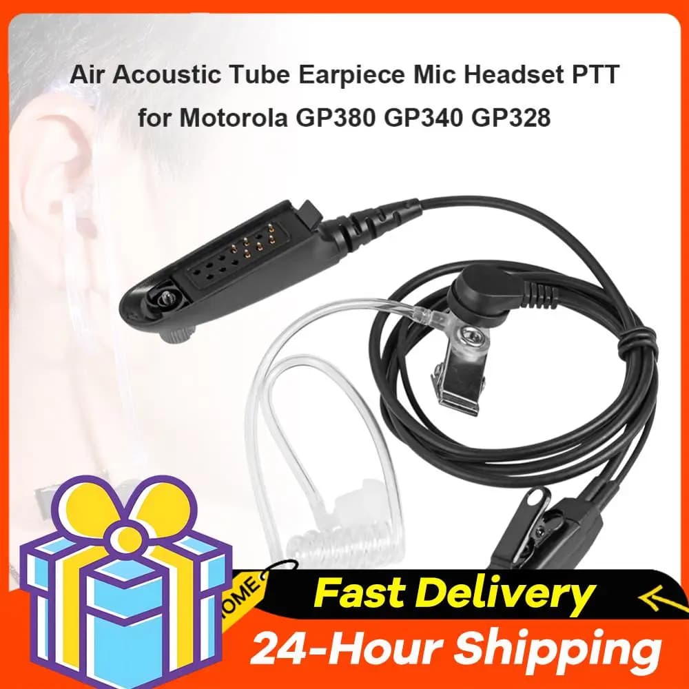 Pratico auricolare walkie-talkie multifunzionale con microfono e accessori per la privacy per Motorola GP380 GP340 GP328