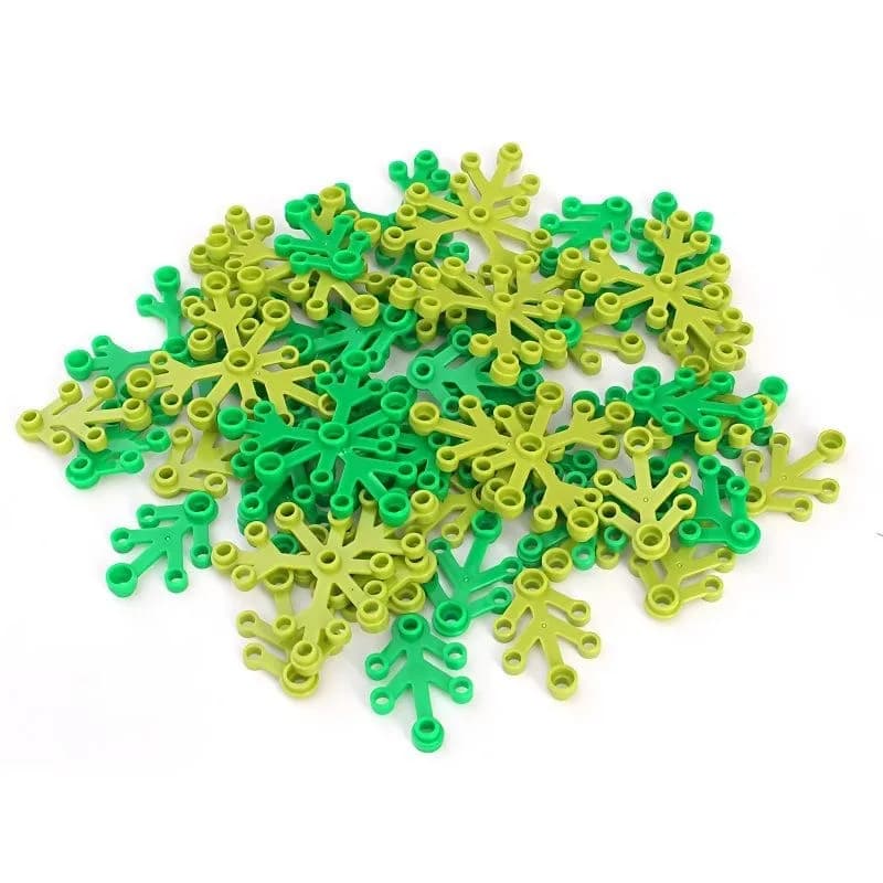 30 pz 6 x 5 Foglie Blocco Fiore Albero Parti Compatibile 2417 Classico MOC Costruire Mattoni Costruzione Città Street View Accessori