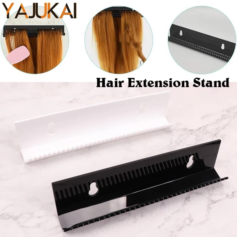 Supporto per estensione dei capelli In plastica fermo per Organizer per parrucche Clip professionale nel supporto per capelli per strumento di visualizzazione della trama di lavaggio e Styling