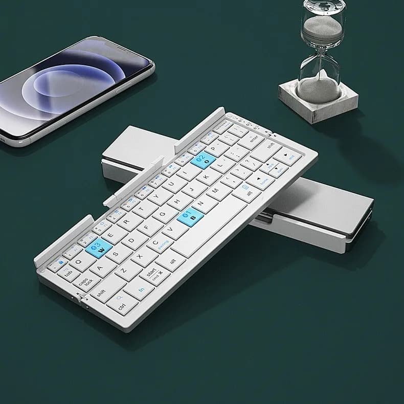 Mini tastiera pieghevole Bluetooth tastiera pieghevole universale portatile per telefoni cellulari e tablet
