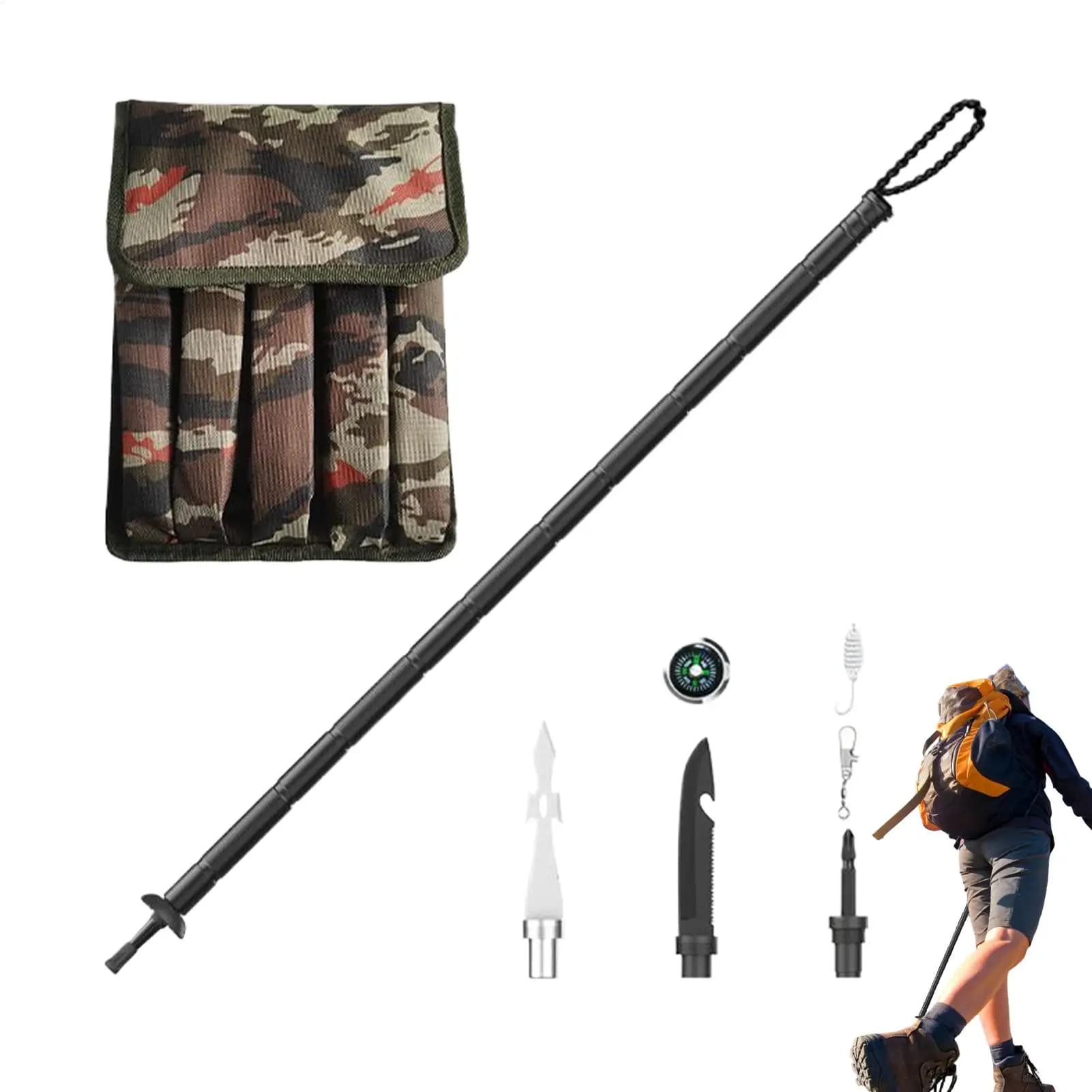 Trekking poles Foldable walking poles Ergonomic walking poles for trekking Hiking Backpack camping Survival Mountain outdoor