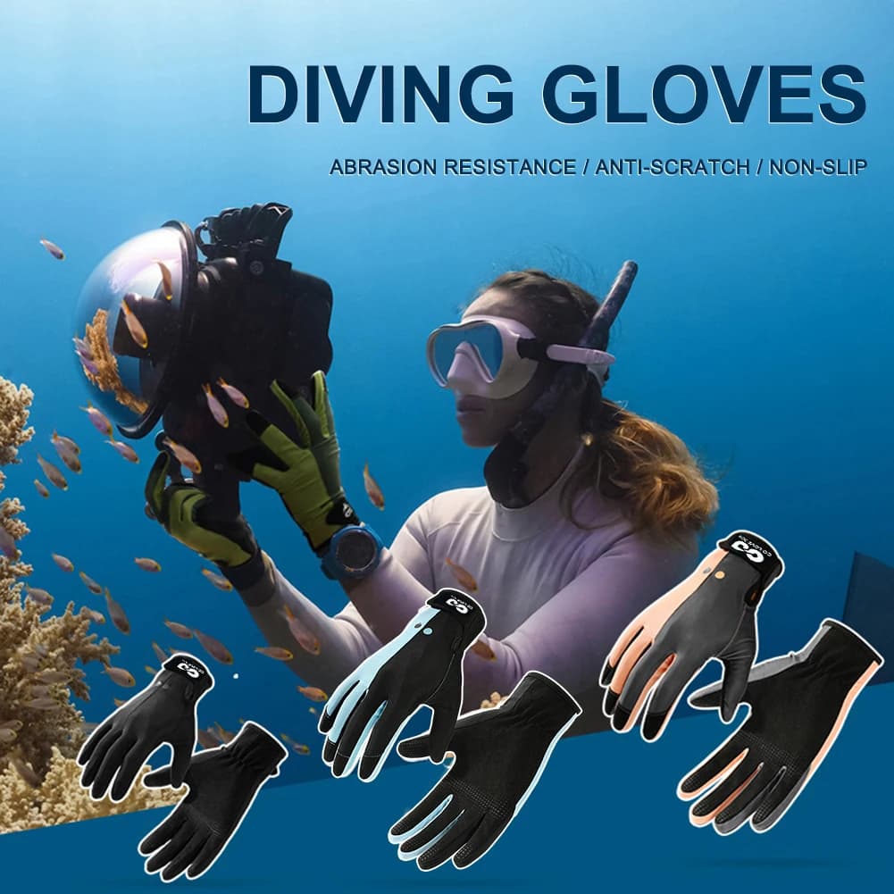 1 Paio di Guanti da Immersione S/M/L/XL per Subacquea, Snorkeling, Canottaggio, Surf, Kayak, Pesca Subacquea, Guanti per Sport Acquatici