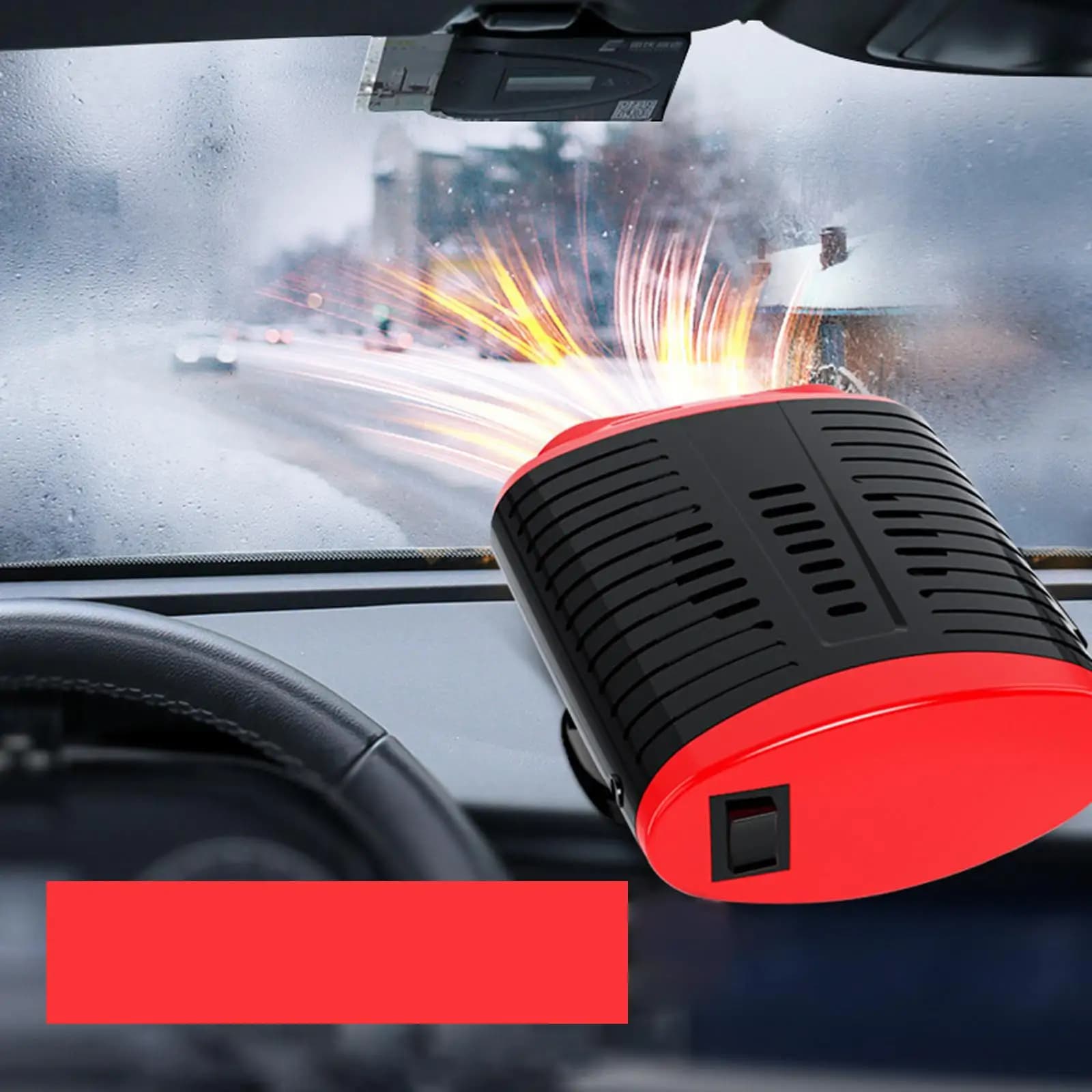 Riscaldatore Portatile per Auto 120W, Rotazione a 360°, Sbrinatore con Presa Accendisigari