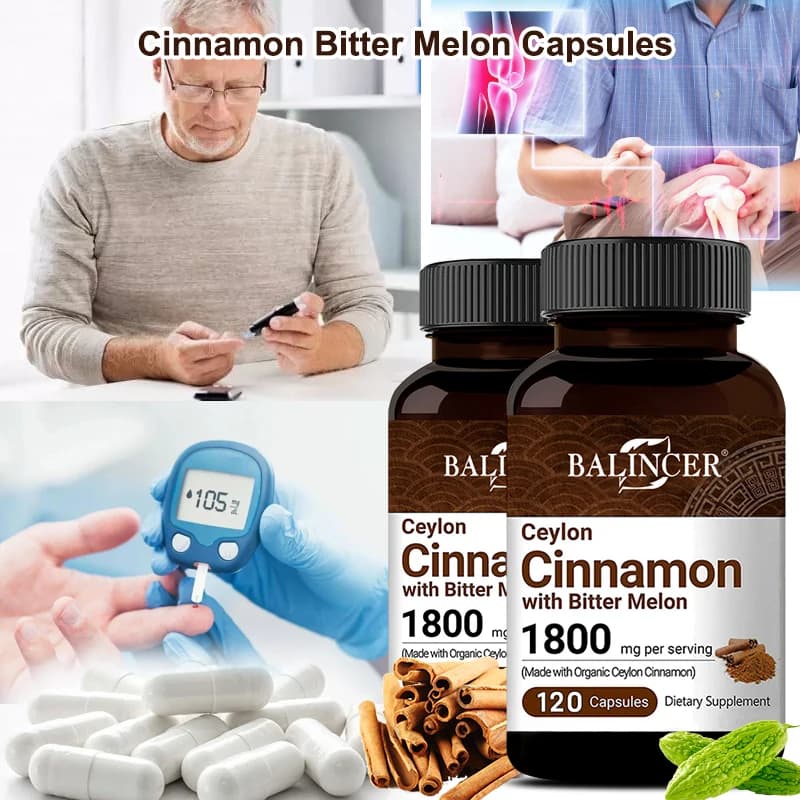 Ceylon cinnamon melon extract organic bitter melon support healthy blood sugar levels antioxidant supplement for bone joints
