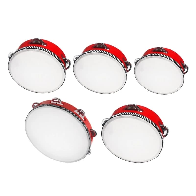 4/6/7/8/10 pollici Tamburello Tamburo Per Bambini Educativi Tamburello Rotondo Percussioni Per Festa Danza Giocattolo