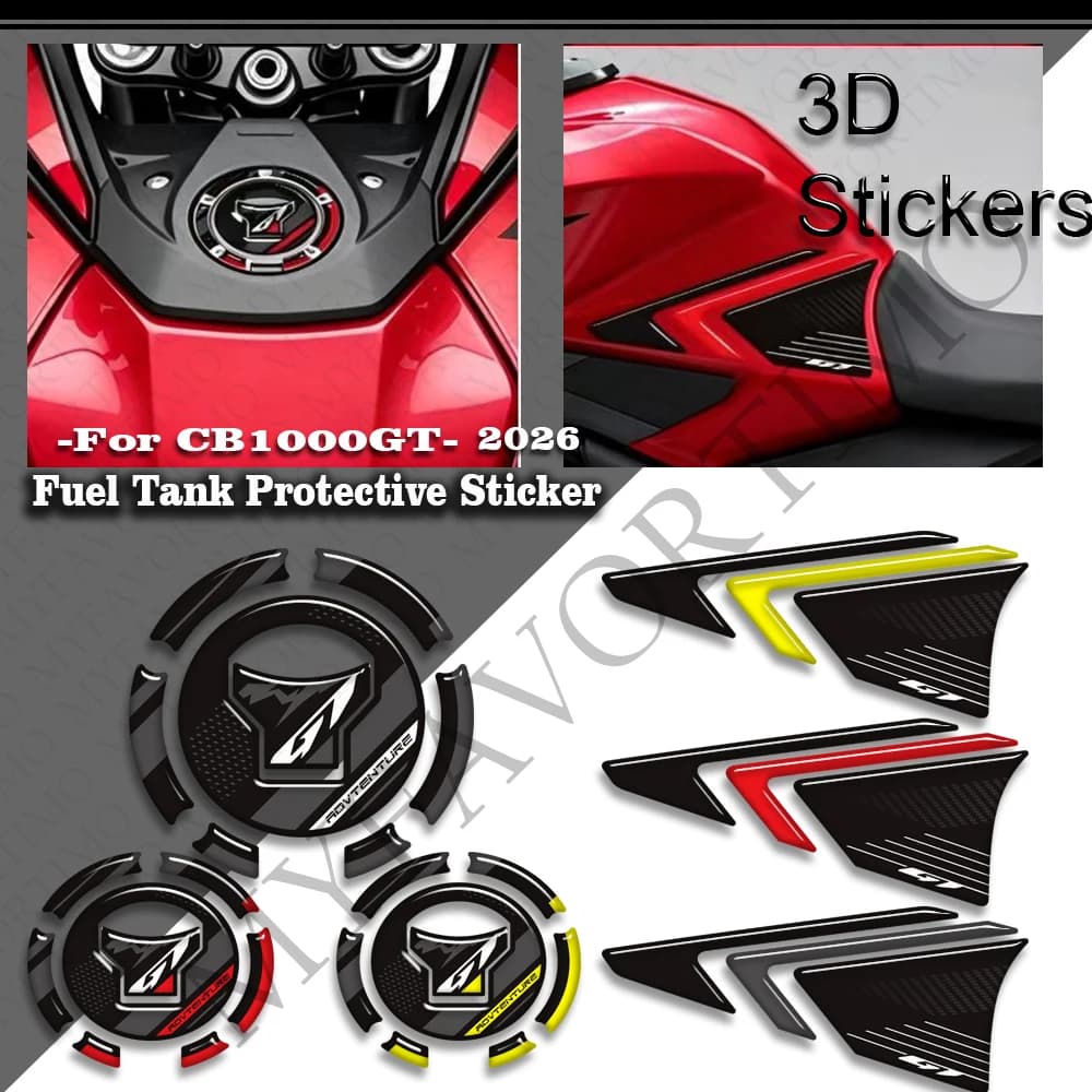 For CB1000GT CB 1000 GT CB1000 Motorcycle Tank Pad TankPad Cap Grips Gas Fuel Knee Stickers Decals Protector 2026