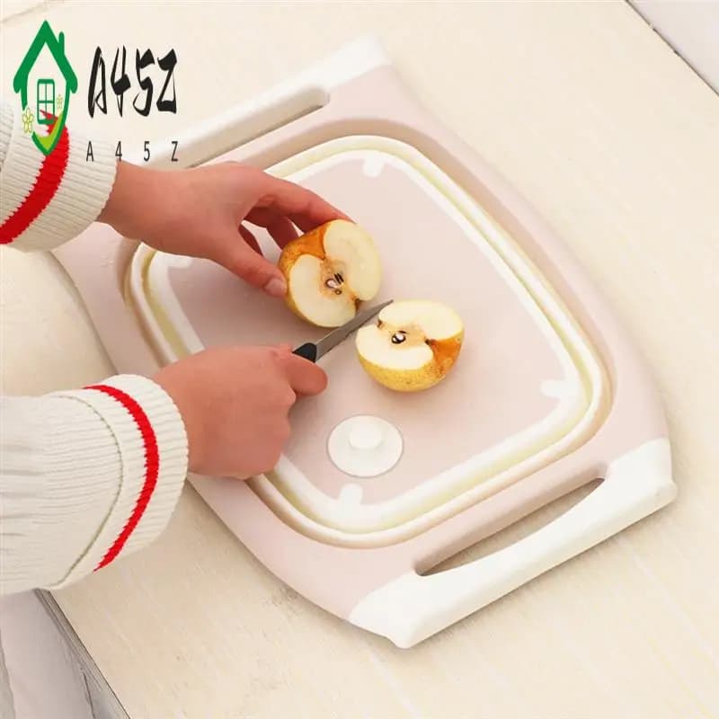 A45Z cutting board, folding cutter with collar, multifunctional kitchen tub for basket to wash vegetables