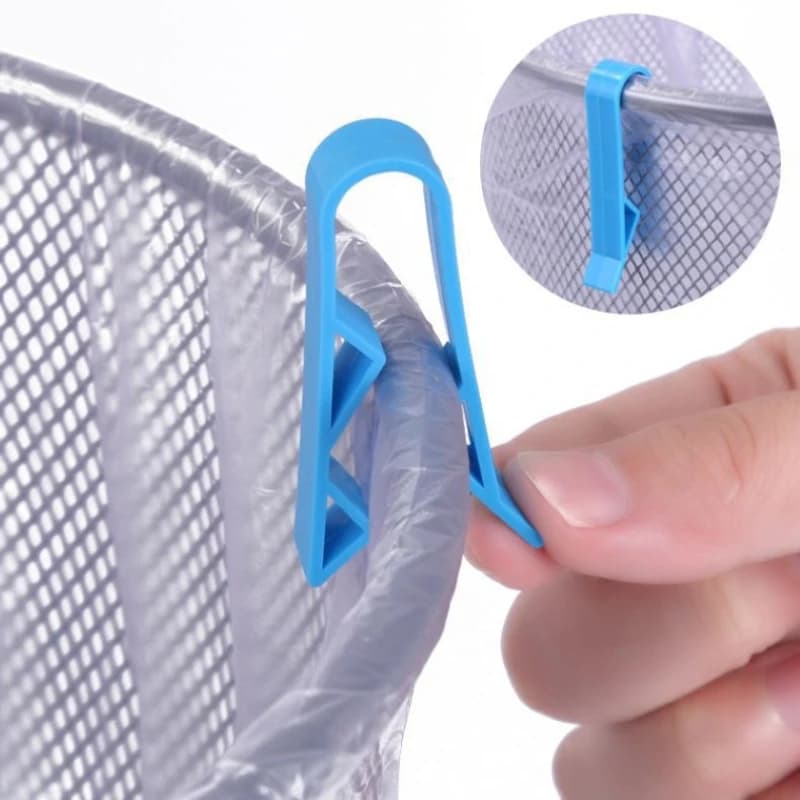 Trash Can Clip, Trash Bag Fixing Clip Holder, Edge Buckle, Trash Bag Anti-skid Clip, Bucket Edge Clip Clip.