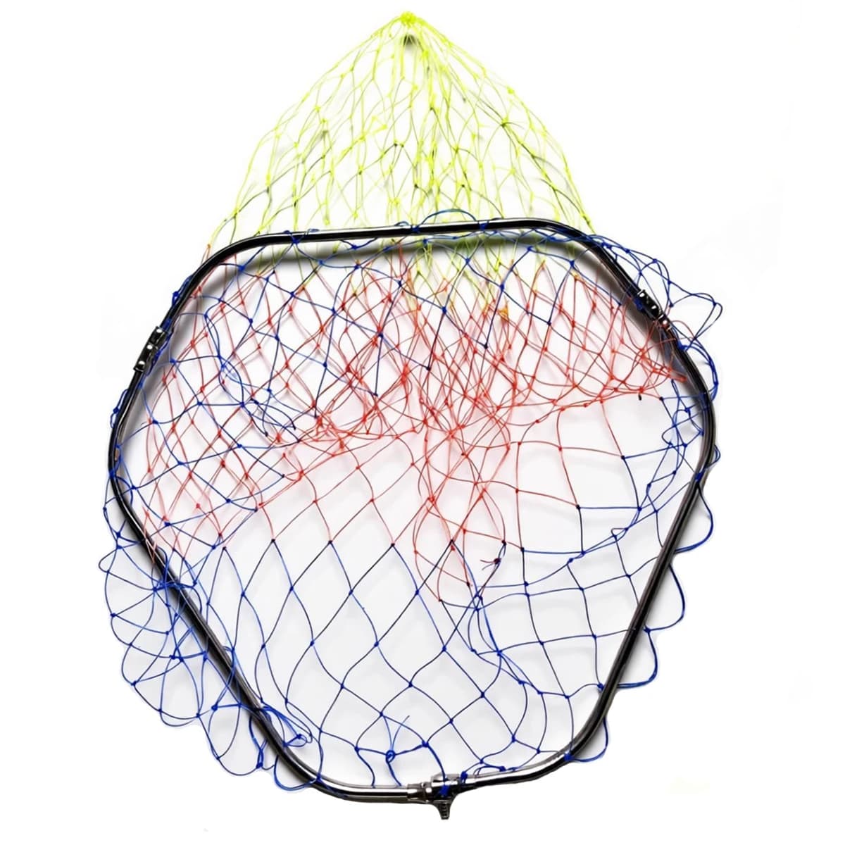 POUI COME DREAM Triangular Folding Landing Net Replacement Head Hollow Light Aluminum Alloy Ring Quick-dry Fish Net,40cm-50cm