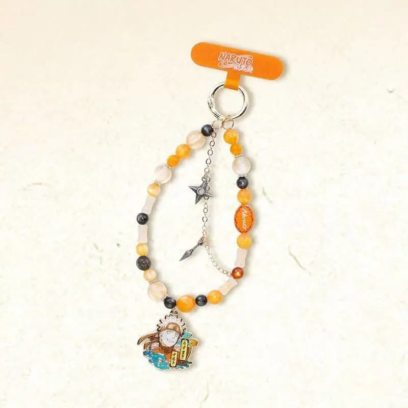 EAKI Authentic Naruto Shippuden Colorful Mobile Phone Chain Blind Box Naruto And Sasuke Bead Straps Trendy Toy Accessory