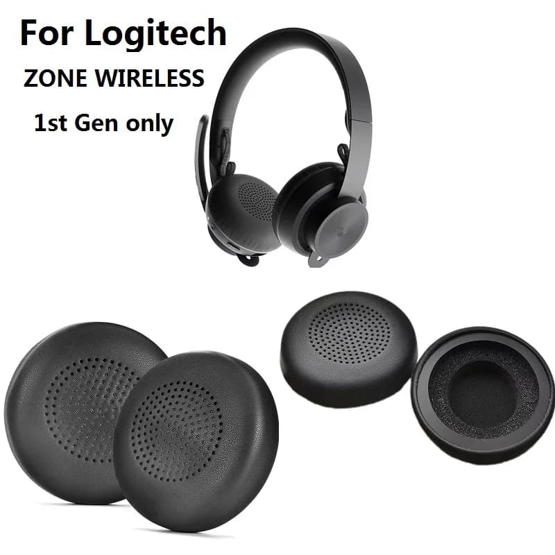 Cuscinetti auricolari per Logitech Zone wireless 1a generazione Office Business Cuffie Paraorecchie di ricambio Cuscini auricolari Cuscinetti auricolari