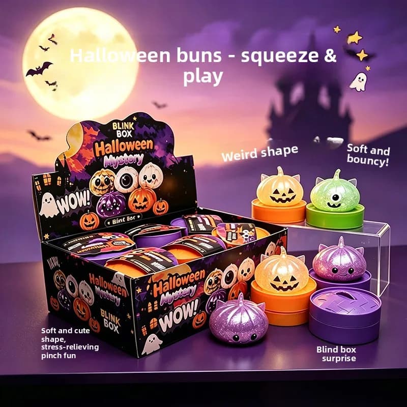 Halloween Baozi Pinch Music Decompression Artifact Slow Rebound Decompression Toy Blind Box