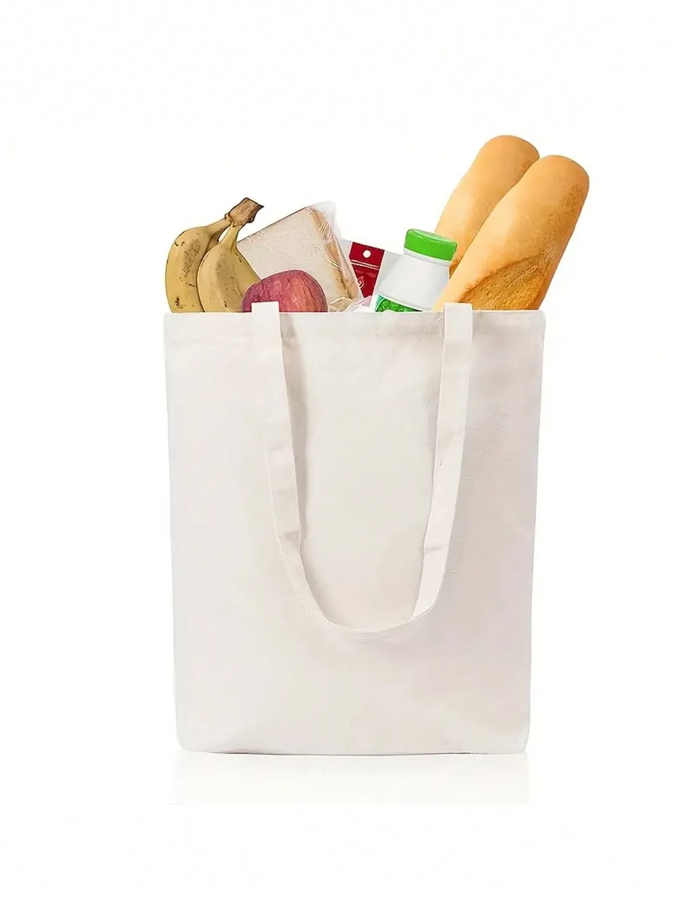 3pcs Blank Sublimation Tote Bags, Suitable For DIY, Advertising, Promotion, Gifts, Events And Household Items