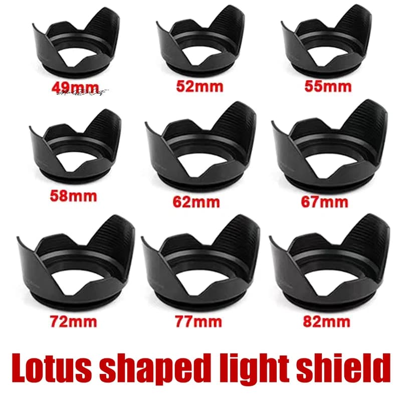 1 Piece For Nikon DSLR SLR Camera Lente Protector Shade Camera Lens Hood 49/52/55/58/62/67/72/77/82mm