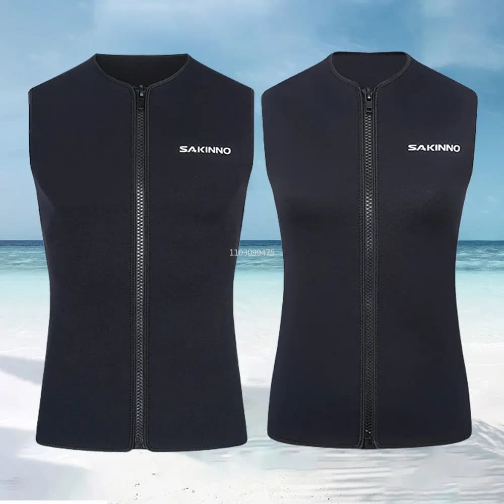 3MM Neoprene Diving Vest Manica corta Uomo Donna Subacquea Wet Suit Surf Scuba Diving Abbigliamento Nuoto Snorkeling Kitesurf