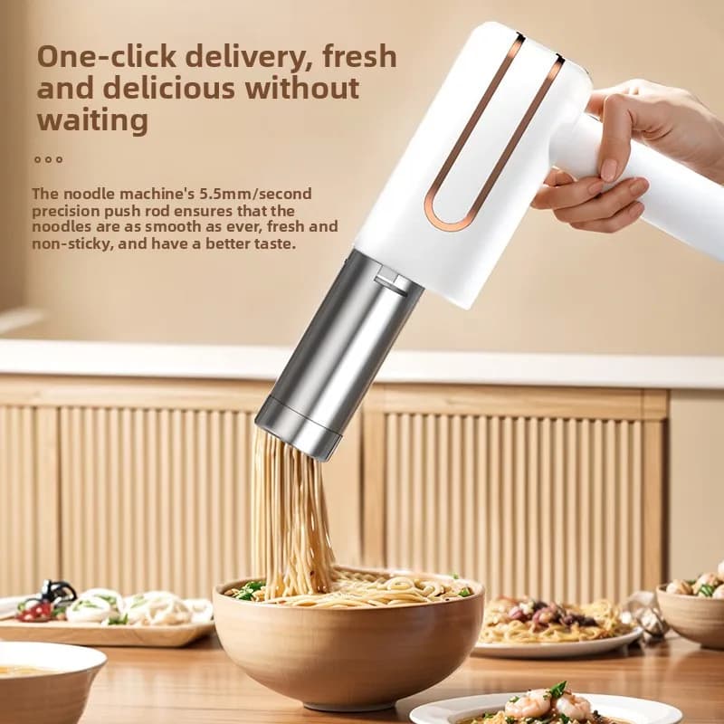 Macchina per Pasta Elettrica Portatile Senza Fili, Pressa Automatica per Pasta Ricaricabile, Piccola Macchina per Pasta Domestica