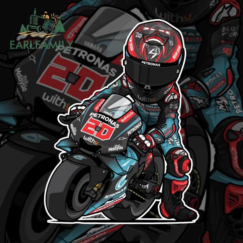 EARLFAMILY 13cm x 9.8cm Black Motorcycle Stand No.20 Car Stickers Fashion Decal Laptop Windshield Caravan Motorcycle Car Lable