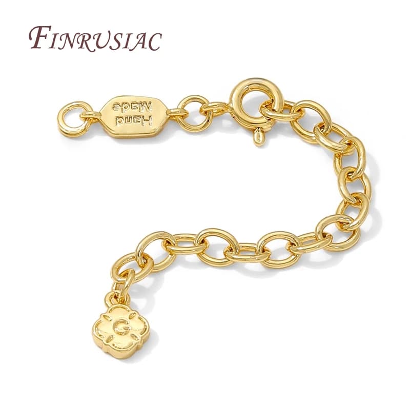 Catene di prolunga placcate oro 18 carati con fermagli connettori per gioielli, catene per braccialetti che realizzano accessori, ricerca di collane fai da te