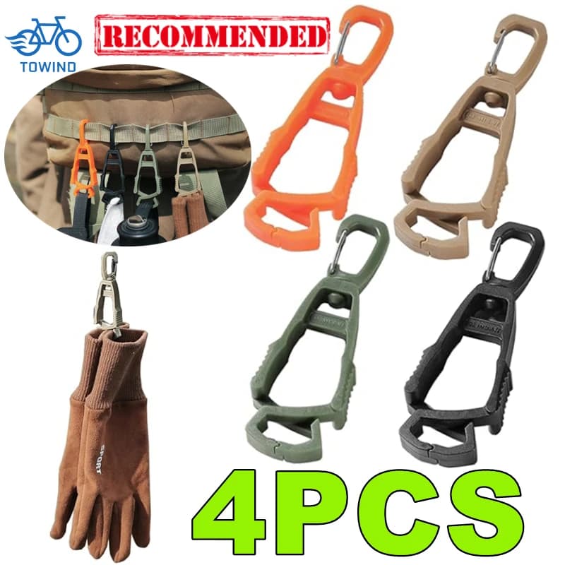 Nuovo 4-1PC Guanti protettivi per esterni Clip Hanger Multiuso Guanti da lavoro di sicurezza Supporto Anti-goccia Guanto Morsetto per cintura per lavoratore