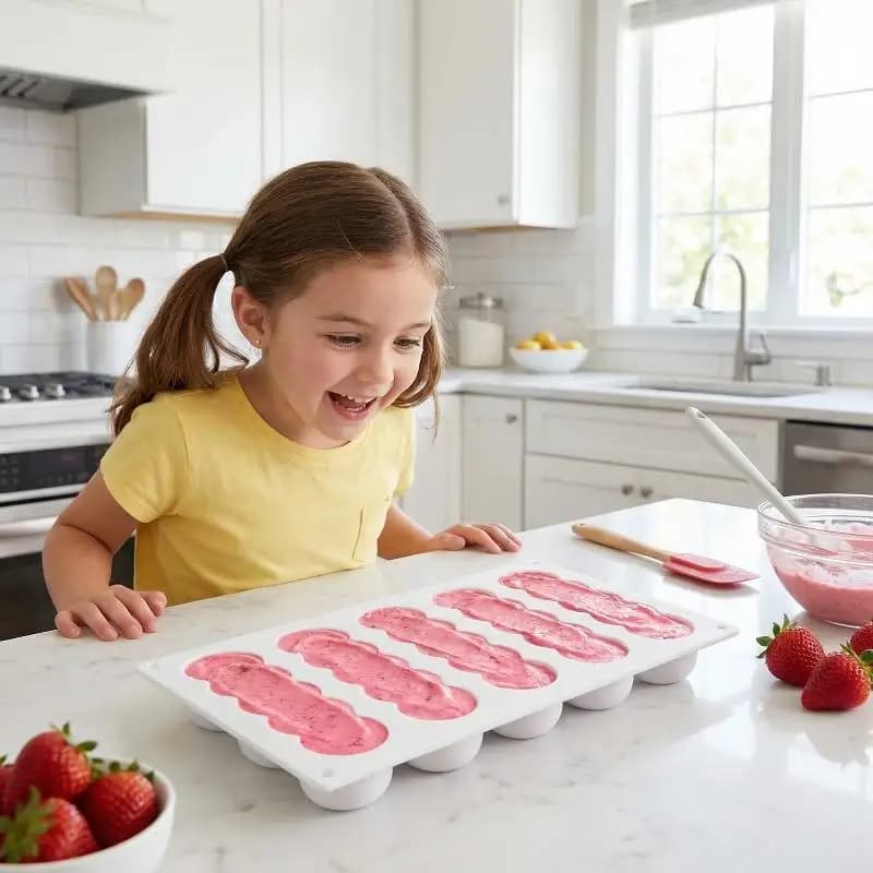 Stampo in Silicone a Forma di Pallina per Cioccolato, Caramelle, Biscotti, Torte, Gelatine, Ghiaccio, Antiaderente, Flessibile, per Dolci Fai-da-Te