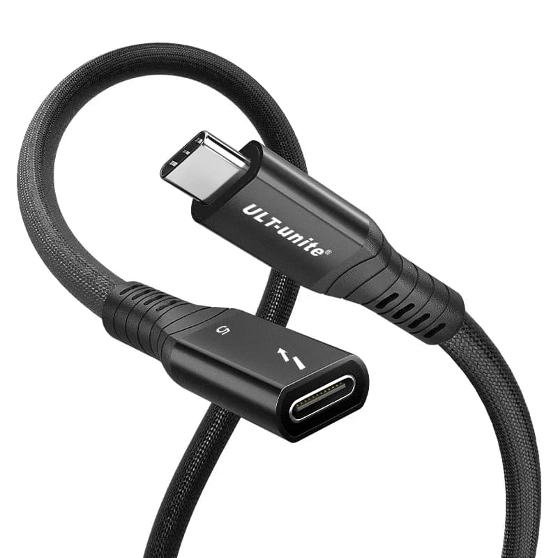 Thunder-bolt extension cable 5 120 Gbps 240 W 16 K/8 K Extension cable for display compatible with TB4/USB4/3.2 for laptop/monitor/ PC