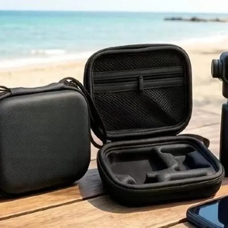 Stylish Portable Holder For Action Camera Case with Hand Carry Strap Crush Resistant Protections for Travel Adventure