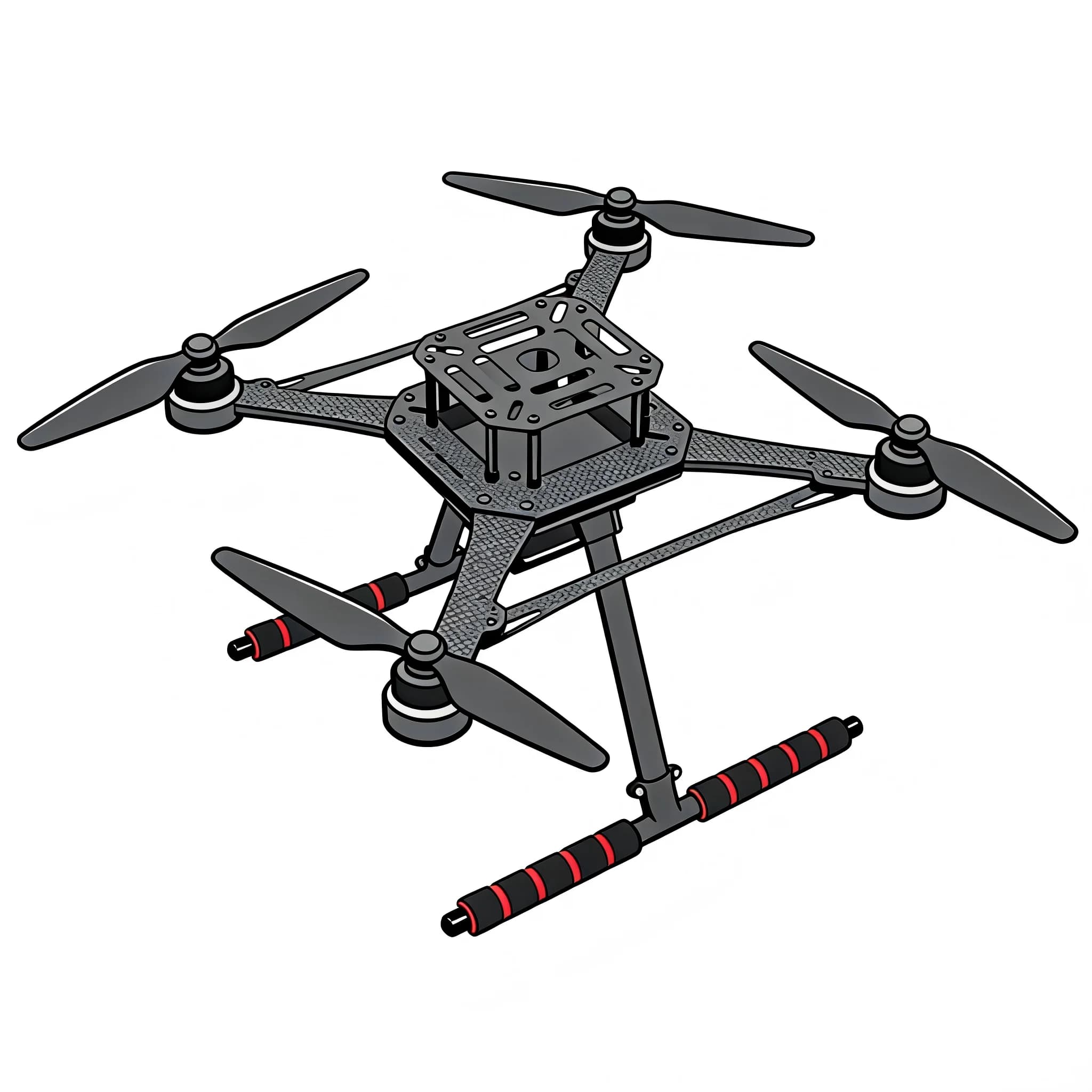 DroneHub Open Source Nuovo Telaio Smart per Drone 450MM Pixhawk Ardupilot Quadrotor RC Multicopter Multi-Rotor con Carrello di Atterraggio