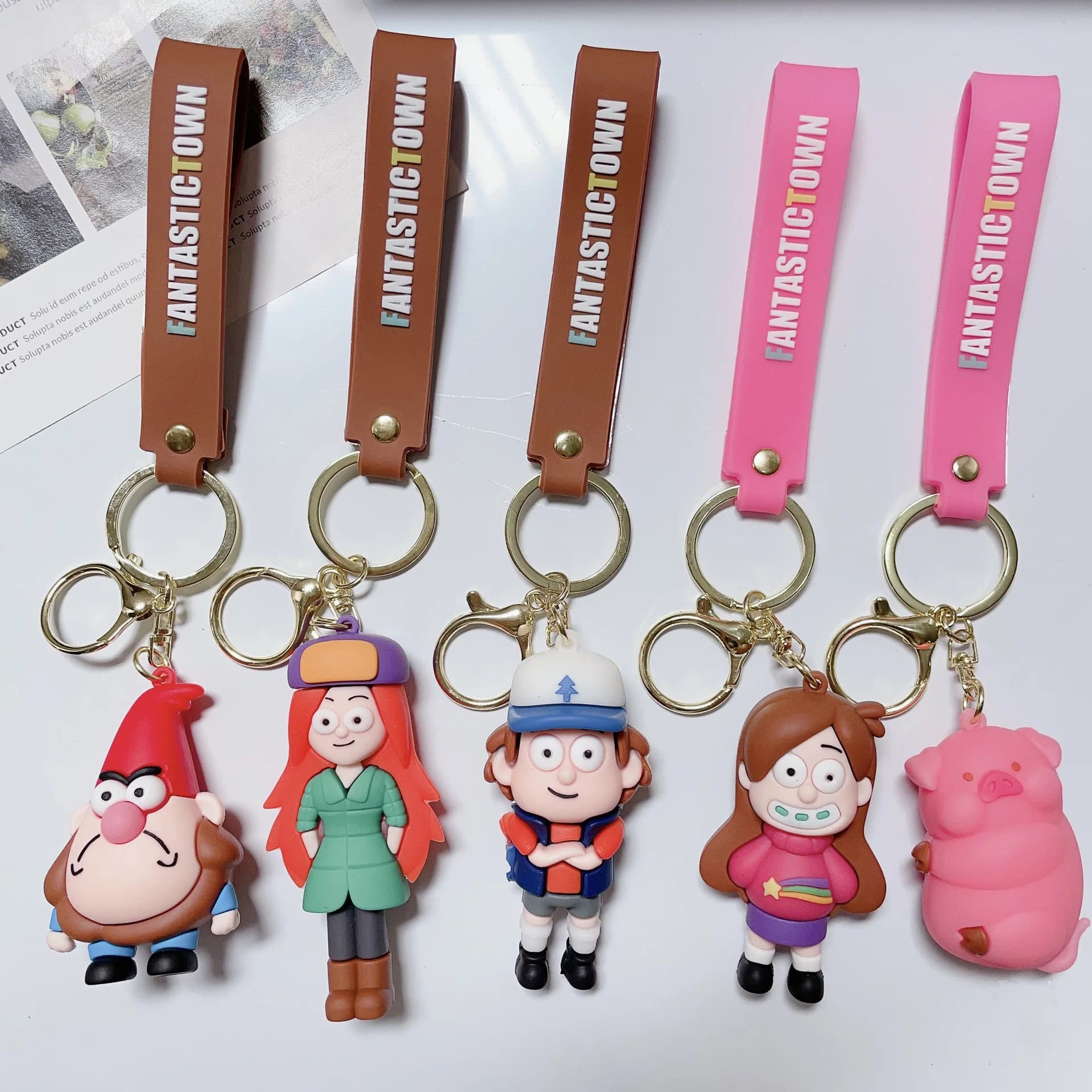 Disney Anime Gravity Falls Ilaveros accessori per borse chiave per auto portachiavi regalo di natale
