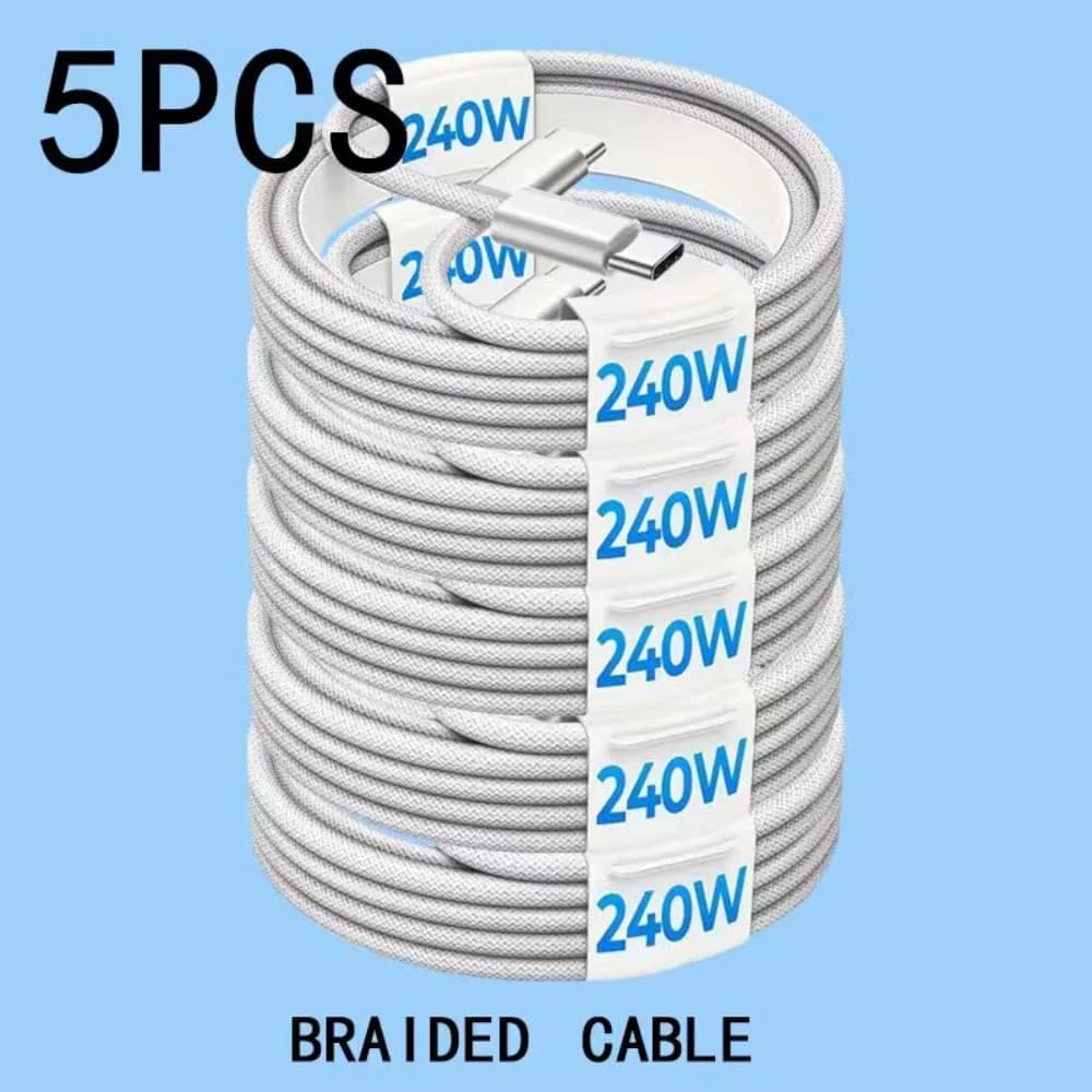 [Cavo di Ricarica Rapida] Cavo Originale USB-C a USB-C da 240W per Ricarica Veloce di Apple iPhone 16 Pro Max 15Plus, Tipo C per Xiaomi Samsung