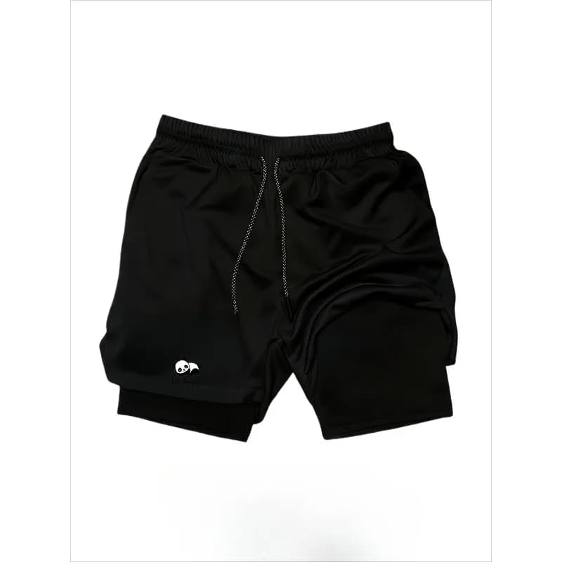 Pockets Gym Summer for Men's Sport Workout Shorts Quick Dry Athletic Fashion Lightweight 2-in-1Running Cycling with Beach Pants