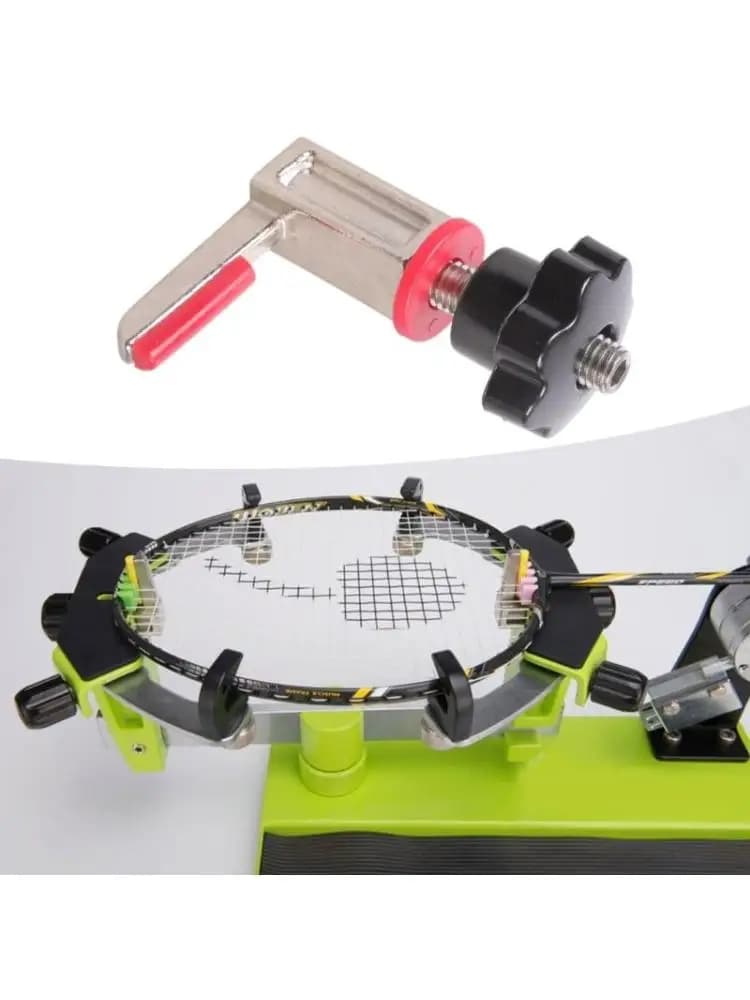 L-frame tennis racking machine, tennis/badminton machine
