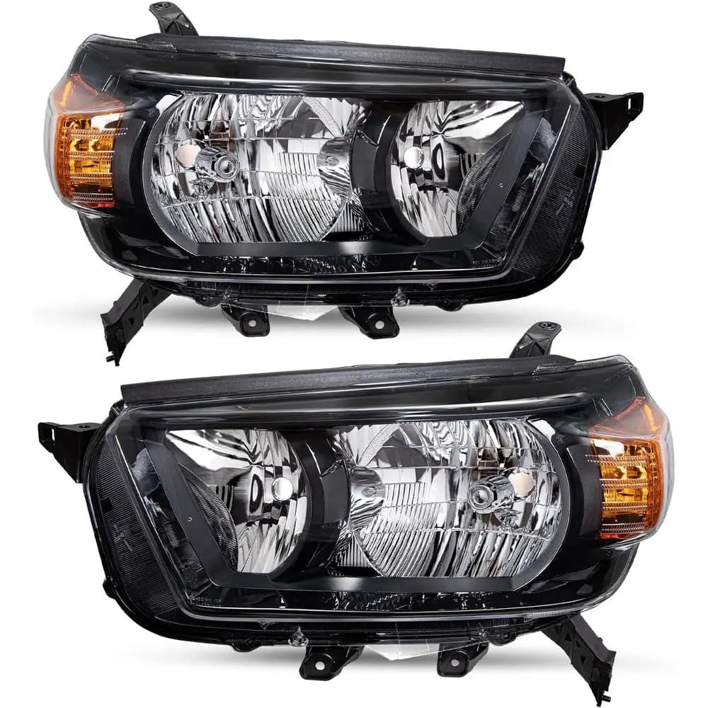 Gruppo Faro Anteriore Compatibile con Toyota 4Runner SR5/Limited/Trail Sport Utility 4 Porte 2010-2013, Faro Alogeno Sostitutivo Lato Guida