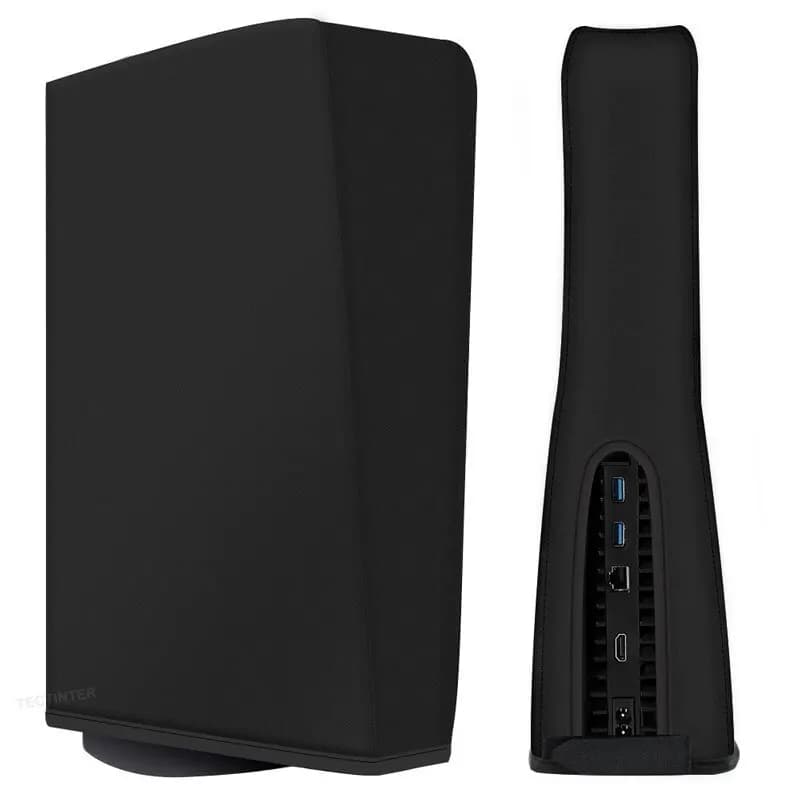 Copertura antipolvere orizzontale per console PS5/Slim/Pro Protezione antigraffio Custodia antipolvere verticale per accessori PS5