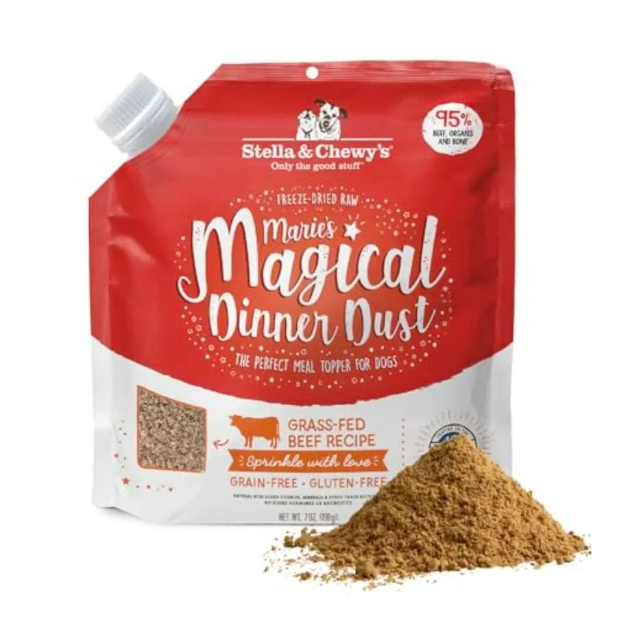Freeze-Dried Raw Marie's Magical Dinner Dust - - Premium Dog Food Topper with Organic Fruits and Vegetables - Perfect for Picky