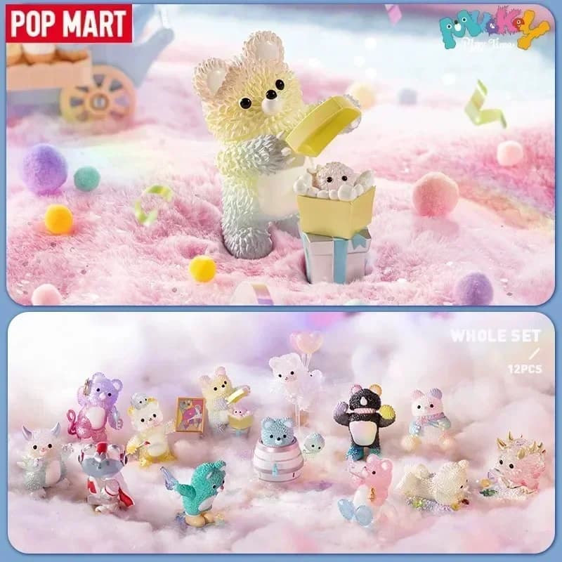 POP MART Instinctoy Serie Muckey Play Time Blind Box, Figurina Anime Carina da Collezione, Giocattolo Ornamentale, Regalo