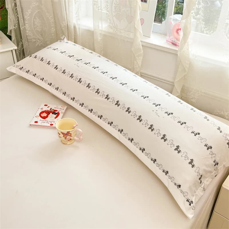 Fodera per cuscino lungo 120cm 150cm 180cm per coppie, federa extra lunga per cuscino a corpo intero, biancheria da letto per la casa (solo federa, senza imbottitura)