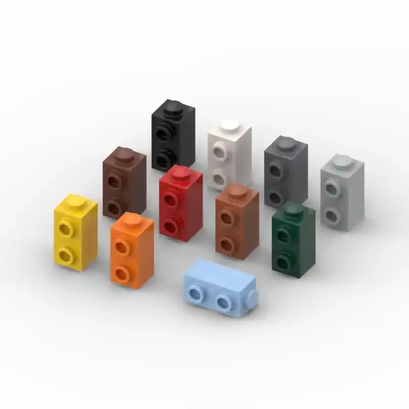 20PCS MOC Parts 32952 Modified 1x1x1 With Studs On Side DIY Building Blocks Creative Stacking Bricks Educational Toys for Kids
