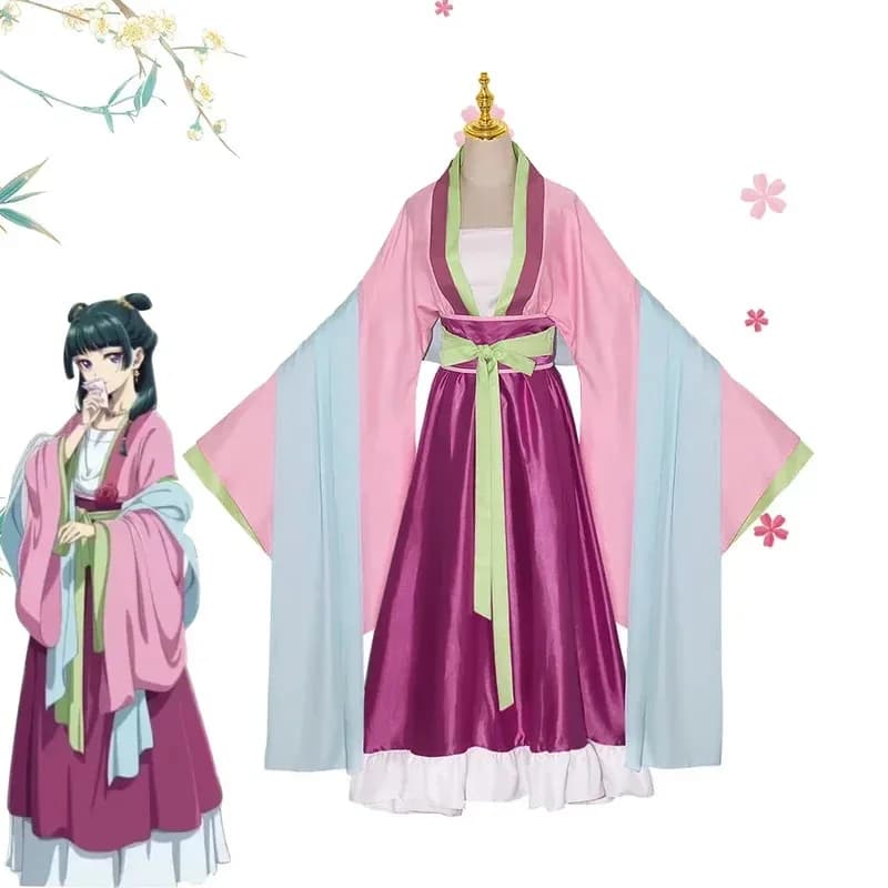 Maomao Costume Cosplay Parrucca Anime The Apothecary Diaries Gonna Abito Verde Top Kusuriya No Hitorigoto Hanfu Antiquity Uniform