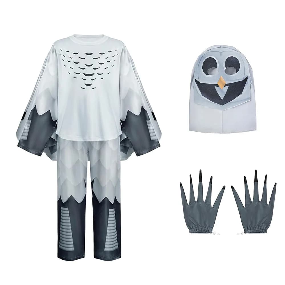 Halloween 99 Night Forest costume with deer, monster and owl designs, in breathable and safe material for party disguises, unisex for children and girls