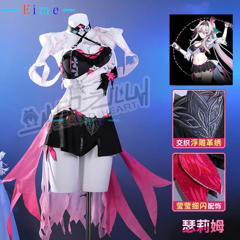 Costume Cosplay Honkai Impact 3 Thelema, Sexy Swimwear for Women, Halloween Party Uniforms, Outfit for Custom Role Games