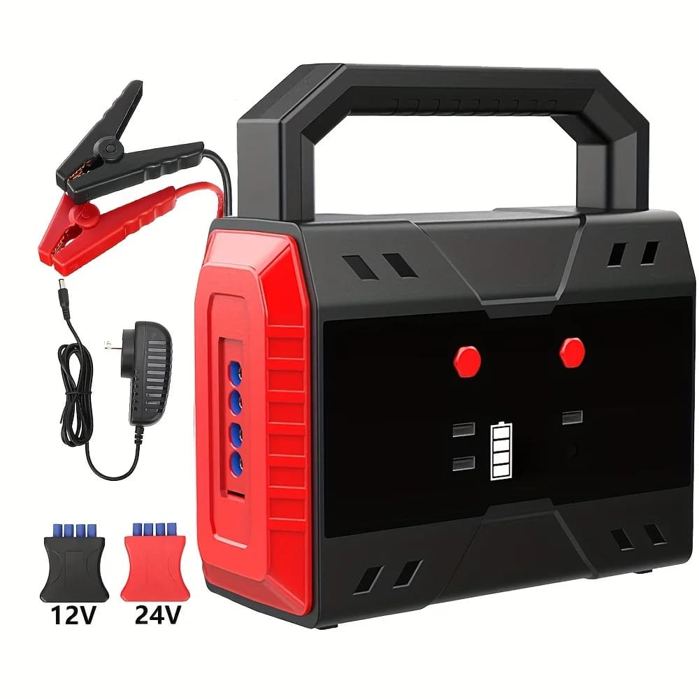 Power Bank per avviamento camion 6000A 24V/12V, avviamento di emergenza 49800mAh, ripetitore portatile per carichi pesanti, avvio di emergenza LED QC3.0