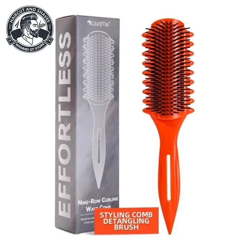 WANMEI 9-Fila Curling Wave Pettine Effortless Styling Tray Professional Hairdresser Bigodino Anti-Group Hairdresser Tool